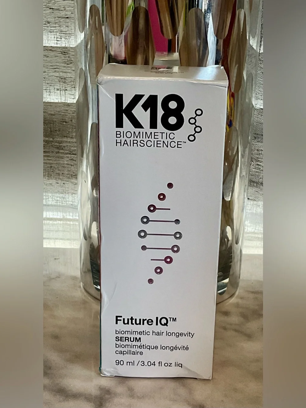 NEW- K18 BIOMIMETIC HAIRSCIENCE FutureIQ™ biomimetic hair longevity serum